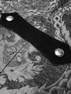 Men's Casual Blazer Black Gold Vampire Gothic Plus Size Jacket Showman Tuxedo Tailcoat Dress Frock Coat Steampunk Victorian