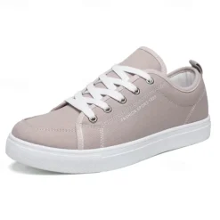 Men's Casual Canvas Sneakers – Lightweight Lace-Up Shoes with Durable Sole for Everyday Wear and Outdoor Activities