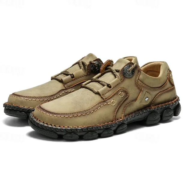 Men's Casual Green Faux Leather Sneakers with Comfortable Fit and Durable Soles – Ideal for Outdoor Activities and Everyday Wear