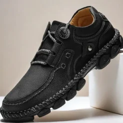 Men's Casual Green Faux Leather Sneakers with Comfortable Fit and Durable Soles – Ideal for Outdoor Activities and Everyday Wear