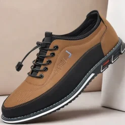 Men's Casual Lace-Up Sneakers with Comfortable Sole, Breathable Design for Everyday Wear, Ideal for Outdoor Activities and Urban Style