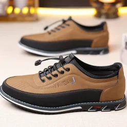 Men's Casual Lace-Up Sneakers with Comfortable Sole, Breathable Design for Everyday Wear, Ideal for Outdoor Activities and Urban Style