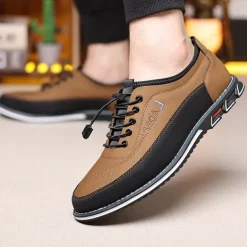 Men's Casual Lace-Up Sneakers with Comfortable Sole, Breathable Design for Everyday Wear, Ideal for Outdoor Activities and Urban Style