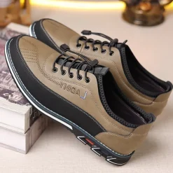 Men's Casual Lace-Up Sneakers with Comfortable Sole, Breathable Design for Everyday Wear, Ideal for Outdoor Activities and Urban Style