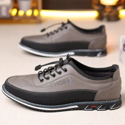Men's Casual Lace-Up Sneakers with Comfortable Sole, Breathable Design for Everyday Wear, Ideal for Outdoor Activities and Urban Style
