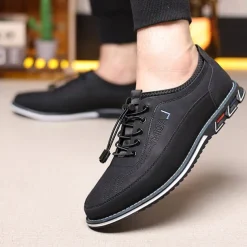 Men's Casual Lace-Up Sneakers with Comfortable Sole, Breathable Design for Everyday Wear, Ideal for Outdoor Activities and Urban Style