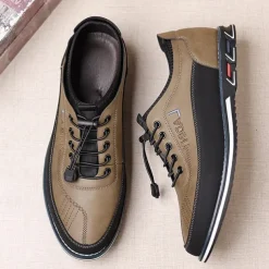 Men's Casual Lace-Up Sneakers with Comfortable Sole, Breathable Design for Everyday Wear, Ideal for Outdoor Activities and Urban Style