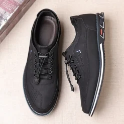 Men's Casual Lace-Up Sneakers with Comfortable Sole, Breathable Design for Everyday Wear, Ideal for Outdoor Activities and Urban Style