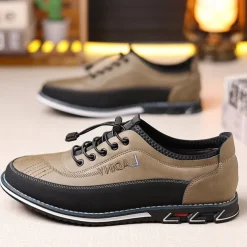 Men's Casual Lace-Up Sneakers with Comfortable Sole, Breathable Design for Everyday Wear, Ideal for Outdoor Activities and Urban Style