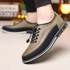 Men's Casual Lace-Up Sneakers with Comfortable Sole, Breathable Design for Everyday Wear, Ideal for Outdoor Activities and Urban Style