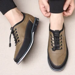 Men's Casual Lace-Up Sneakers with Comfortable Sole, Breathable Design for Everyday Wear, Ideal for Outdoor Activities and Urban Style