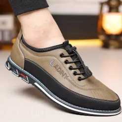 Men's Casual Lace-Up Sneakers with Comfortable Sole, Breathable Design for Everyday Wear, Ideal for Outdoor Activities and Urban Style