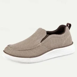 Men's Casual Slip-On Canvas Loafers – Lightweight and Breathable Walking Shoes