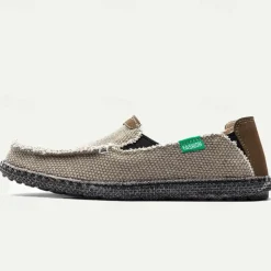 Men's Casual Slip-On Loafers - Breathable Canvas Upper, Lightweight Sole, Ideal for Daily Wear