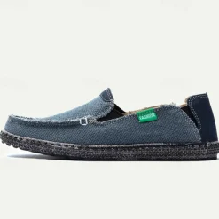 Men's Casual Slip-On Loafers - Breathable Canvas Upper, Lightweight Sole, Ideal for Daily Wear