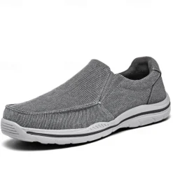 Men's Casual Slip-On Sneakers – Comfortable Canvas Shoes with Lightweight Sole for Outdoor Activities, Daily Wear & Vacation