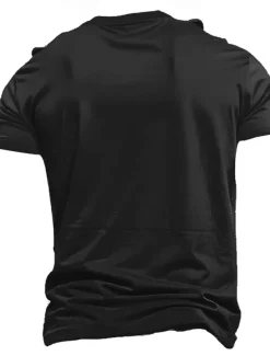 Men's Cat Halloween T Shirt Tee Top 100% Cotton Short Sleeve Graphic Shirt Black White Dark Grey Comfortable Tee Street Sports Outdoor Fashion Designer Clothing