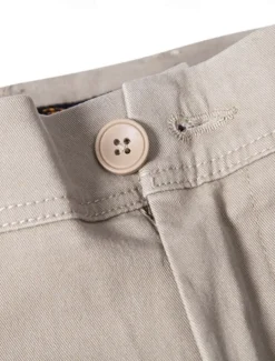 Men's Chinos Buttons Pocket Solid Color Breathable Wearable Full Length Outdoor Casual Daily Stylish Simple Black Yellow Micro-elastic