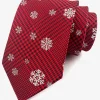Men's Christmas Themed Tie – Festive Neckties with Santa, Snowflakes, and Candy Cane Patterns for Holiday Parties