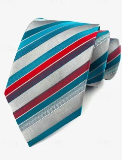 Men's Christmas Themed Tie – Festive Neckties with Santa, Snowflakes, and Candy Cane Patterns for Holiday Parties