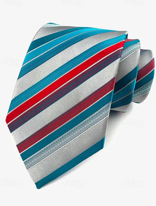 Men's Christmas Themed Tie – Festive Neckties with Santa, Snowflakes, and Candy Cane Patterns for Holiday Parties