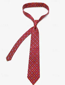 Men's Christmas Themed Tie – Festive Neckties with Santa, Snowflakes, and Candy Cane Patterns for Holiday Parties