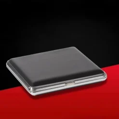 Men's Cigarette Case with Elastic Strap, Portable, Mixed Pattern Designs, Holds 20 Cigarettes