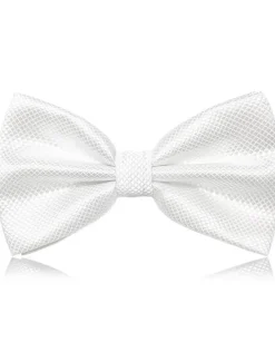 Men's Classic Bow Ties On Formal Solid Tuxedo Bowtie Wedding Party Work Bow Tie - Plaid
