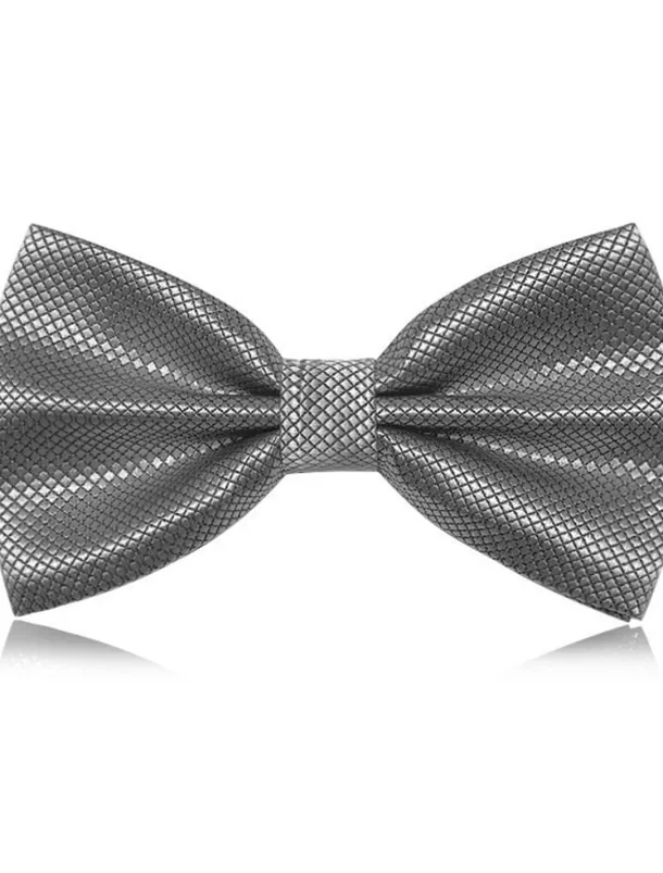 Men's Classic Bow Ties On Formal Solid Tuxedo Bowtie Wedding Party Work Bow Tie - Plaid