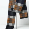 Men's Classic Plaid Winter Scarf – Soft Faux Wool Polyester Checkered Pattern for Warmth and Style, Perfect for Casual or Business Wear
