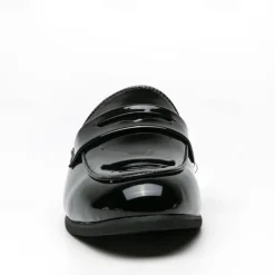 Men's Classic White Faux Leather Mule Loafers - Sleek Slip-On Shoes for Business Casual and Formal Events