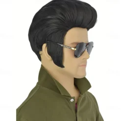 Men's Classic Wig High Temperature Resistant Synthetic Rock Wig Anime Styling Wig Wig Pompadour Hairstyle. Halloween Wigs