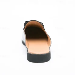 Men's Clogs & Mules Half Shoes Comfort Shoes Casual British Daily Party & Evening PU Loafer Black Blue Summer Spring