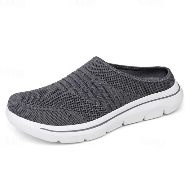 Men's Clogs & Mules Plus Size Comfort Shoes Business Casual Daily Tissage Volant Breathable Comfortable Loafer Dark Grey Black Blue Spring Fall