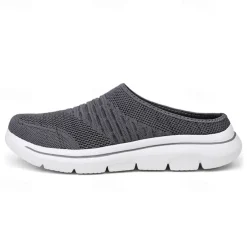 Men's Clogs & Mules Plus Size Comfort Shoes Business Casual Daily Tissage Volant Breathable Comfortable Loafer Dark Grey Black Blue Spring Fall