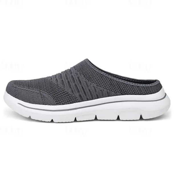 Men's Clogs & Mules Plus Size Comfort Shoes Business Casual Daily Tissage Volant Breathable Comfortable Loafer Dark Grey Black Blue Spring Fall