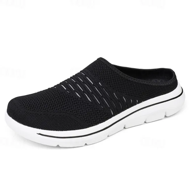 Men's Clogs & Mules Plus Size Comfort Shoes Business Casual Daily Tissage Volant Breathable Comfortable Loafer Dark Grey Black Blue Spring Fall