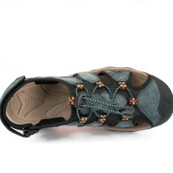 Men's Closed-Toe Outdoor Sandals – Durable Suede and Mesh Design with Adjustable Straps, Anti-Slip Sole, Perfect for Hiking and Summer Adventures