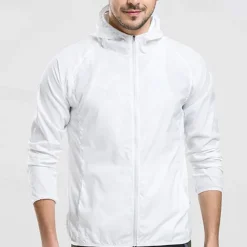 Men's Coat Casual Jacket Outdoor Street Sun Protection Sunscreen Summer Plain Vacation Fashion Hooded Regular Black White Orange Gray Jacket