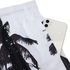 Men's Coconut Tree Board Shorts Swim Shorts Swim Trunks Mid Waist Hawaiian Boho Casual Daily Holiday Drawstring with Mesh lining Elastic Waist Designer Clothing Apparel
