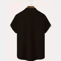 Men's Coconut Tree Tropical Plants Shirt Summer Hawaiian Shirt Button Up Shirt Short Sleeve Hawaiian Vacation Holiday Beach Wear Summer Spring Turndown 3D Print Front One Pocket Linen Like Shirt