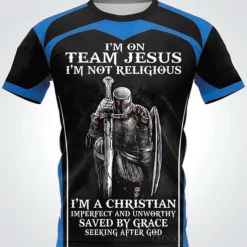 Men's Color Block Templar Cross Soldier T shirt Slogan T Shirts Christian T Shirts Short Sleeve T shirt 3D Print Crew Neck Shirt Vintage Sports Designer Outdoor Street Daily Black and Red Yellow Blue