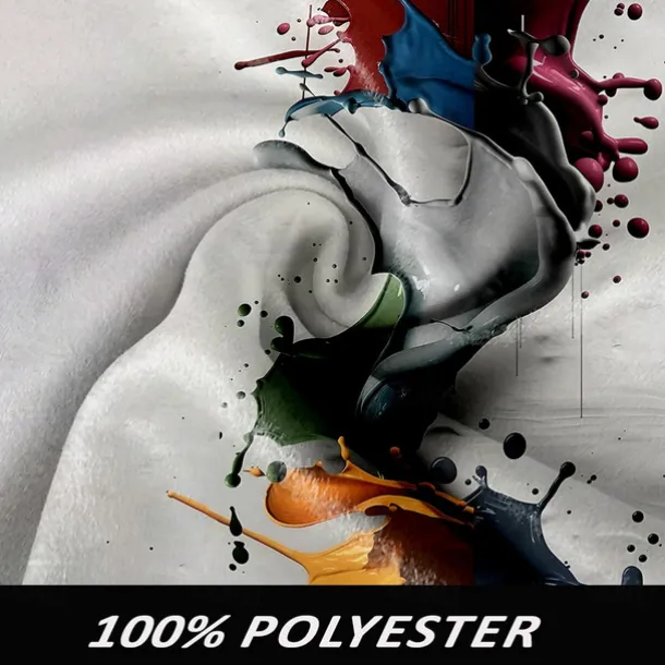 Men's Colorful Winter Coat Fleece Jacket Overcoat Thermal Comfortable Artistic Casual Outdoor Street Daily Wear Buttons 3D Print Front Pocket Winter Turndown Long Sleeve Multi Color