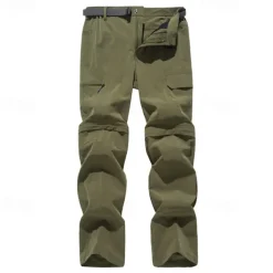 Men's Combat Pants Cargo Pants Convertible Zip Off Pants Military Outdoor Regular Fit Waterproof Breathable Quick Dry Pants / Trousers Black Army Green Hunting Climbing Camping / Hiking / Caving M L