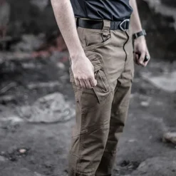 Men's Combat Pants Cargo Pants Hiking Pants Trousers Military Outdoor Regular Fit Waterproof Windproof Breathable Quick Dry Pants / Trousers Black Army Green Hunting Climbing Camping / Hiking / Caving