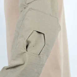 Men's Combat Shirt Hiking Shirt Tactical Military Shirt Long Sleeve Quarter Zip Top Outdoor Breathable Soft Polyester Patchwork Black Army Green Brown Gym Climbing Camping / Hiking / Caving