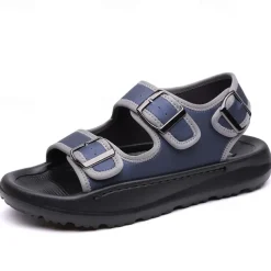 Men's Comfortable Casual Sandals with Double Buckle Design – Stylish Adjustable Outdoor Footwear for Summer and Vacation