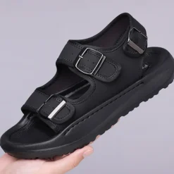 Men's Comfortable Casual Sandals with Double Buckle Design – Stylish Adjustable Outdoor Footwear for Summer and Vacation