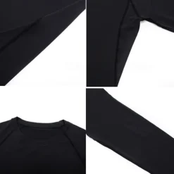 Men's Compression Shirt Athletic Shirt Gym Shirt Fitness Shirt Short Sleeve Tee Tshirt Casual Athleisure Breathable Quick Dry Soft Fitness Gym Workout Running Sportswear Activewear Black White Red