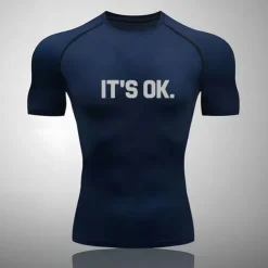 Men's Compression Shirt Athletic Shirt Gym Shirt Fitness Shirt Short Sleeve Tee Tshirt Casual Athleisure Breathable Quick Dry Soft Gym Workout Running Walking Sportswear Activewear Black White Red